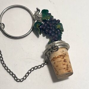 vintage Bottle cork Heavy Metal Grapes WTU